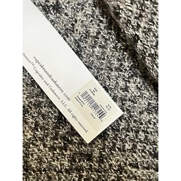 Cupcakes and Cashmere Animal Print Cardigan Size XS Gray NWT Anthropologie - Picture 8 of 9